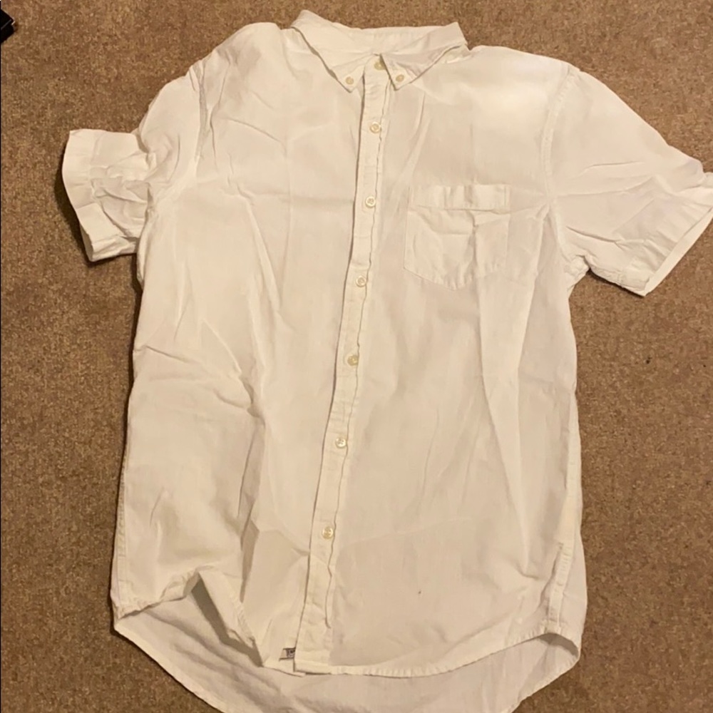 Ralph Lauren White Cotton Button Down